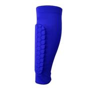 shin guards 1PC Soccer Shin Guard Pads for Adult,Calf Compression Sleeve with Honeycomb Pad,Support for Splint Baseball(1 PC Blue,M)