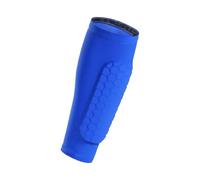 shin guards 1PCS Soccer Shin Guards, Calf Compression Sleeve with Honeycomb Pads, Support for Splint Baseball Boxing(Blue,L)