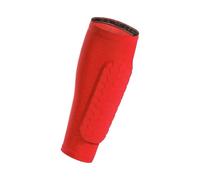 shin guards 1PCS Soccer Shin Guards, Calf Compression Sleeve with Honeycomb Pads, Support for Splint Baseball Boxing(Red,M)