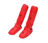Shin Guards For Kickboxing,Muay Thai,MMA,Taekwondo,Karate,Boxing,Karate Shin And Removable Instep Pads,Martial Arts Shinguards For Adults Junior Boys Girls Children Teens (4 Sizes)