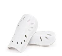 Shin Guards Soccer Youth Boys Girls Adults Football Calf Shin Pads Protective Gear Soccer Equipment EVA Cushion for Men Women (Kids White)
