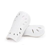 Shin Guards Soccer Youth Boys Girls Adults Football Calf Shin Pads Protective Gear Soccer Equipment EVA Cushion for Men Women (Adults White)