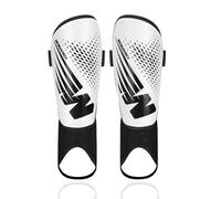 Shin Guards Soccer Youth Kids - Shin Guard for Toddler Boys Girls Teenagers 2-18 Years Old with Ankle Sleeves Protection - Football Shin Pads Equipment with Adjustable Strap - White,XS