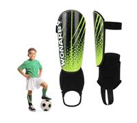 Shin Guards Soccer Youth Kids - Shin Guard for Toddler Boys Girls Teenagers 2-18 Years Old with Ankle Sleeves Protection - Football Shin Pads Equipment with Adjustable Strap - Green,XS