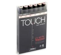 Shin Han : Touch Twin 6 Marker Pen Set : Skin Tones A