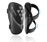 Shin Pads Boys CE Certified Airsfish Kids Football Shin Guards Breathable Non Slip Extended Adjustable Straps Lightweight Soccer Shin Pads for Boys Girls Teens Leg Calf Protective Gear