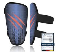 Shin Pads Boys - Certified Prüfengel Shin Pads Kids for Football, Suitable for kids aged 2-18 with 2 Adjustable Strap Fasteners, Football Shin Guards with Skin-Friendly Velvet Cloth (Wolf Claw, M)