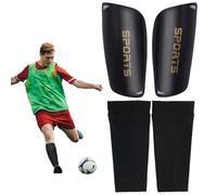 Shin Pads Children's Football Pack of 4 Shin Pads Protect Shin and Ankle Shin Pads, Suitable for Football Training and Competitions, Taekwondo etc. (Medium)