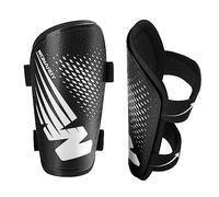 Shin Pads Football Youth Kids - Shin Guard for Boys Girls Teenagers 2-18 Years Old - Soccer Shin Guards Protection Equipment with Adjustable Straps - Black, S