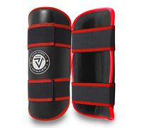 Shin pads Kickboxing training Tae-kwondo full contact shin protector (Large, Black)