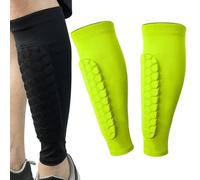Shin Pads, Ski Shin Protector, Honeycomb Shin Defender Ski Shin Guards, Shin Protectors for Boys, Children, Teenagers, Adults, Skiing, Football, Hockey, Soccer Games Beginners (Green,S)