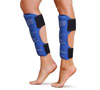 Shin Splint Ice Packs, HSA and FSA Eligible Reusable Hot and Cold Therapy Wrap | Leg or Calf Pain Relief | Advanced Soft Gel Technology | Freezable and Microwavable | Running Injuries & Recovery