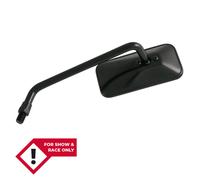 SHIN YO Chopper mirror, long, rectangular, black, left, black