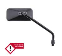 SHIN YO Chopper mirror, long, rectangular, black, right, black