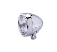 SHIN YO Chrome headlight BULLET, lower mounting, high beam H4, silver