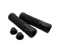 SHIN YO handlebar grip rubber, 7/8 inch (22,2 mm), 130 mm, glossy black, black