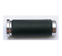 SHIN YO Handlebar grips chrome/leather, silver
