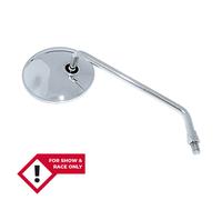 SHIN YO Handlebar mirror, round, long stem. right, silver