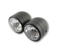 SHIN YO Headlight set, black, driving + low beam, black
