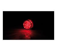 SHIN YO Insert LED mini taillight BULLET, round, transparent glass, black