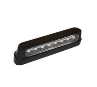 SHIN YO LED license plate light, ABS black, long, black
