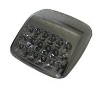 SHIN YO LED taillight, tinted glass and chrome reflector, HARLEY-DAVIDSON V-Rod 02-08, black