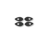 SHIN YO Mounting plates INDY SPACER for various, DUCATI, HONDA, Set, black