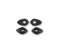 SHIN YO Mounting plates INDY SPACER for various DUCATI MONSTER 696/796/1100/EVO, set, black