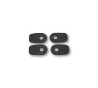 SHIN YO Mounting plates INDY SPACER for various KAWASAKI Z750/,ZX10R,ER6 F/N, black, Set, black
