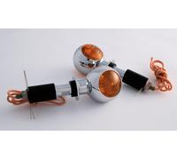 SHIN YO SHIN YO Handlebar indicators BULLS-EYE, silver