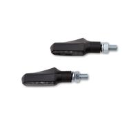 Shin Yo Shorty Fin Led Indicator, Black Housing, Tinted Glass, E-Certified