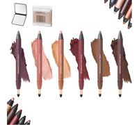 Shinalify Eyeshadow 2-in-1 Eyeliner & Eyeshadow Stick - Waterproof, Smudge-Proof, Long-Lasting Eye Makeup with Silky Smooth Application, Perfect for Natural or Smoky Looks (1-6Pcs)