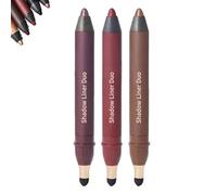 Shinalify Eyeshadow, 2-in-1 Shadow Liner, Shadow Liner 2-in-1 Eyeliner & Eyeshadow, Highlighter Matte Crayon Eyeliner Pen, Long-Lasting Smudge-Proof Wear, Gentle & Smooth Application (Set B)