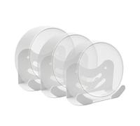 shinar Metal Wall Mount Kit Compatible with TP Link Deco BE23/ BE25/ BE3600/ BE5000 Mesh WiFi 7 System Space-Saving Bracket White 1 Pack (3 Pack)