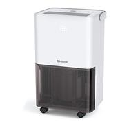 SHINCO 10L/Day Energy Efficient Electric Compressor Dehumidifier for home,Carbon Air Purifier, Continuous Drainage,Auto Restart,Laundry Drying,24 Hour Timer,Damp Mould Control