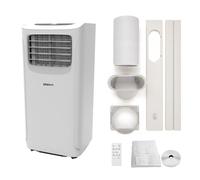 Shinco 9000BTU 4-in-1 Portable Air Conditioner, Cooling,Dehumidifier,Fan with 2 Speeds,Sleep mode,Digital Display&Remote Control,and 24 Hour Timer for Rooms Up to 237ft