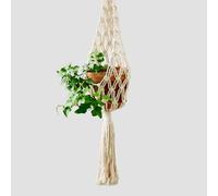 SHINCULSUN Modern Minimalist Bohemian Style Hanging Planters Plant Net Pocket Hand Woven Hanging Basket Holder Tapestry Flower Basket with Exquisite Tassel Indoor Balcony Decoration (Net)