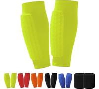 Shindefender Shin Guards, Shindefender Compression Sleeve with Honeycomb Pads, Shin Defender Shin Guards, Shin Pads for Kids and Aldult