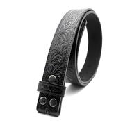 Shindn Custom Western Cowboy Belt Buckle,Color Digital Printing Picture Logo Text,Unisex Tooled Leather Hole-Punch Belt Gifts (black belt)