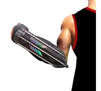 Shindn Multifunctional Self Defense Metal Shield and Buckler Polymer Shield (Left armguard) Black