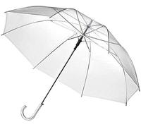 SHINE 81 CMLarge clear see through umbrellas ladies transparent walking rain brolly(8 RIBS)