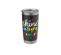 Shine A Light On Autism Stainless Steel Insulated Tumbler