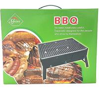 BBQ Charcoal Grill Barbecue Steel Foldable Stool Chair Stand for Outdoor Park Beach Summer (Small)