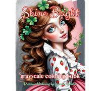 Shine bright: A Whimsical Grayscale Coloring Adventure Featuring Kawaii & Fantasy Girls