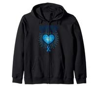 Shine Bright for Autism Inclusion Zip Hoodie