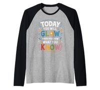 Shine Bright in The Classroom Motivational for Educators Raglan Baseball Tee