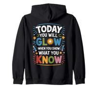Shine Bright in the Classroom Motivational for Educators Zip Hoodie