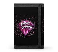 Shine Bright Like A Diamond Trifold Wallet Slim Wallets with ID Window Credit Card Pockets for Men Women