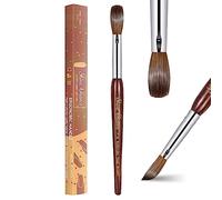 Shine Chance Acrylic Nail Art Brush - Size 16, 100% Pure Kolinsky Hair Oval Nail Brush for Professional Acrylic Application, DIY Home Salon