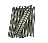 SHINE Dinner Metallic Coat Candles NON-DRIP Tapered Candles Home Party Church 10 PCS (Champagne Gold)